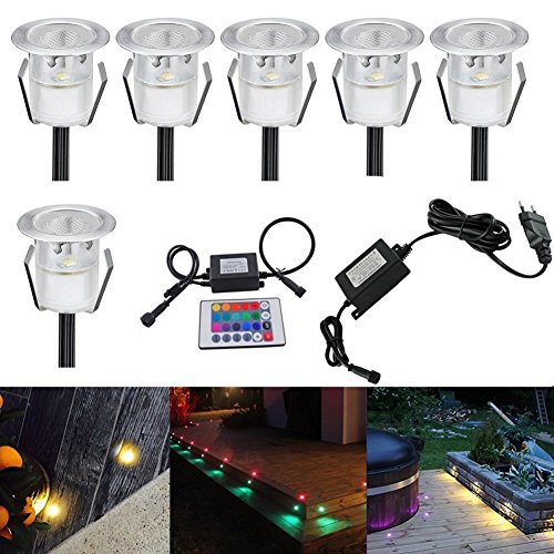 Spot LED encastrable terrasse et spot extérieur étanche IP67 pour escalier paysage et jardin