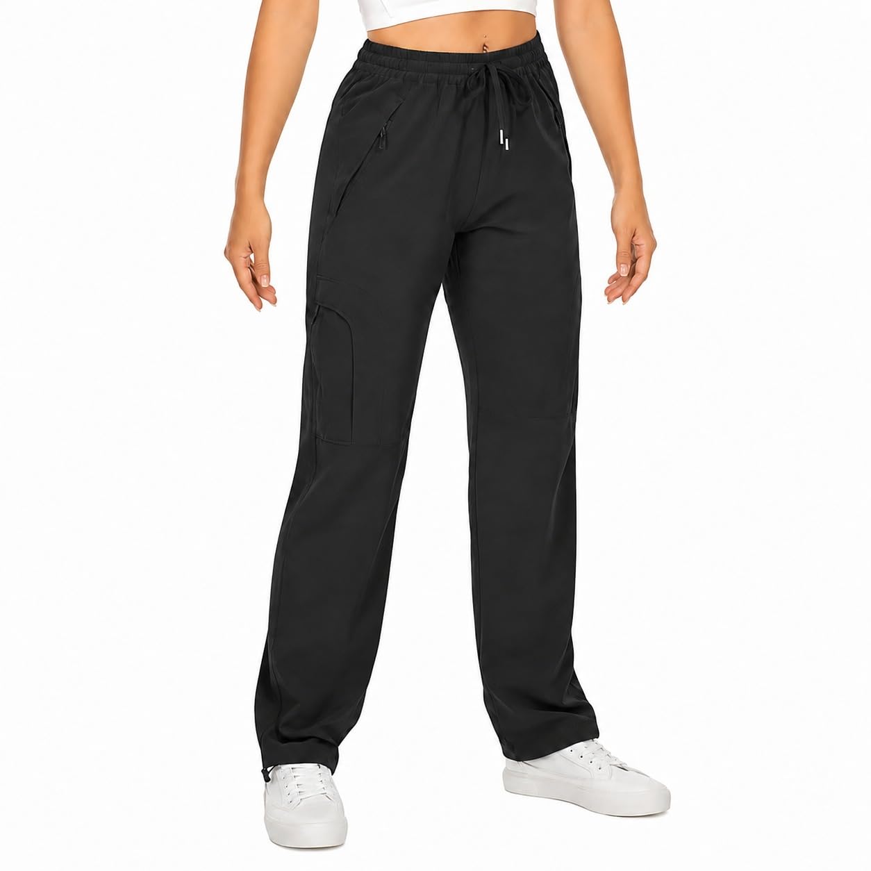 glosy Trousers for Women | Women's High-Waisted Regular Fit Trousers | Korean Trouser for Women-picture-17