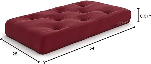 Miniatura 42 de Nirvana Futons Colchón de futón extra grueso de alta calidad de 10 pulgadas, sarga caqui, fabricado en Estados Unidos Caqui (Khaki Twill),Negro