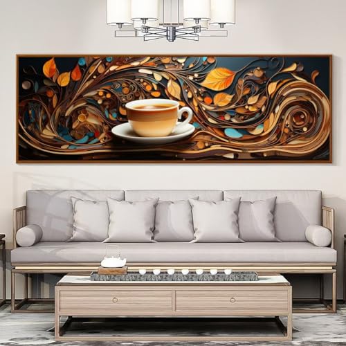 Peinture diamant cuisine art du café grand tableau diy 5d strass carrés pour salon
