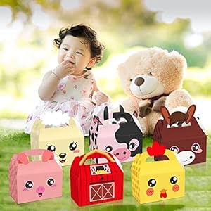 Partystadl 24PCS Farm Animals Party Favor Boxes, Farm Theme Birthday Gift Boxes Farmhouse Animals Candy Goodie Treat Boxes for Baby Shower Kids Birthday Party Supplies Decorations Partystadl 24PCS Farm Animals Party Favor Boxes Farm Theme Birthday Gift Boxes Farmhouse Animals Candy Goodie Treat Boxes for Baby Shower Kids Birthday Party Supplies Decorations