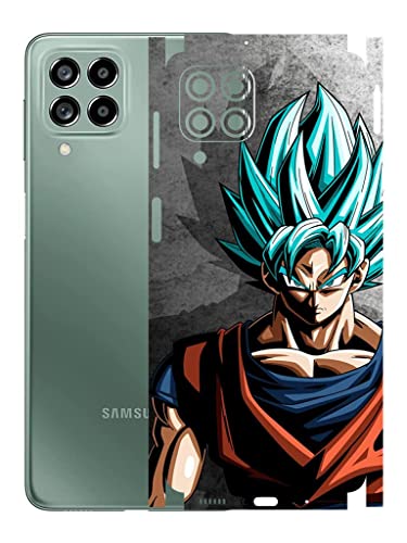 Image of AtOdds - Samsung Galaxy M53 (5G) Mobile Back Skin Rear Screen Guard Protector Film Wrap (Coverage - Back+Camera+Sides) (Goku)