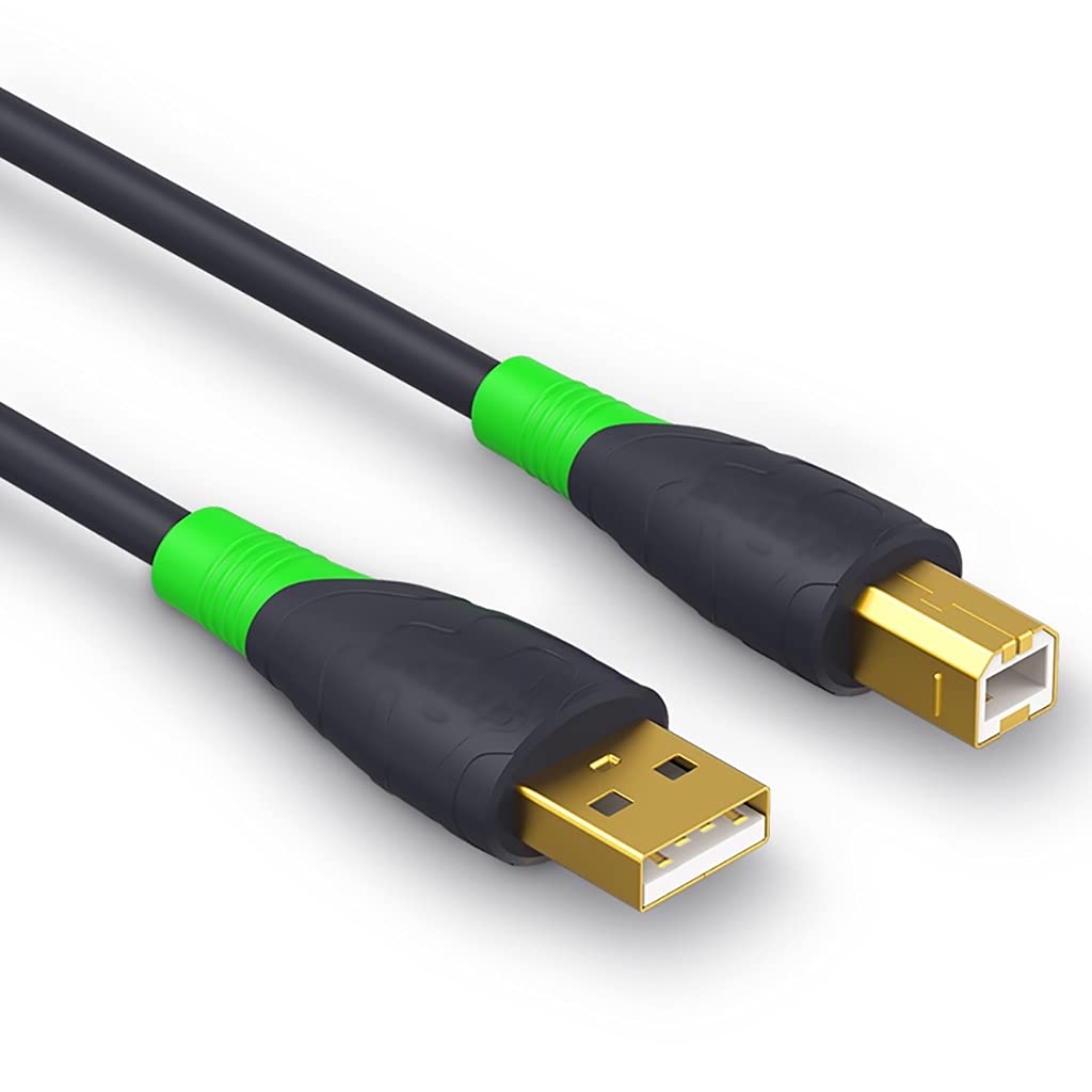 Extension Cable Printer Cable Cord USB A to B Printer Cable Computer Scanner Cord Gold-Plated for Printer Scanner