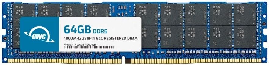 OWC 64GB DDR5 4800 PC5-38400 CL40 2Rx4 288-pin 1.1V ECC Registered RDIMM Memory RAM Module Upgrade Compatible with Dell PowerEdge R660XS R760XS