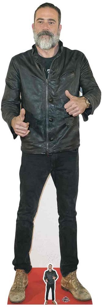 STAR CUTOUTS Lifesize cardboard cut out Jeffrey Dean Morgan Thumbs Up, with free mini table top cutout 187cm tall/6ft