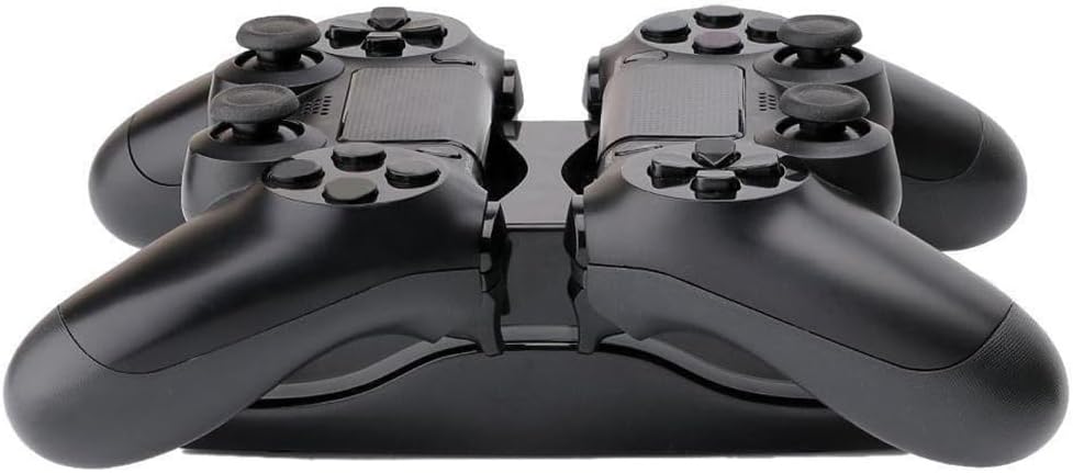 Dual Controller Charger Dock Station for PS4, Blue LED Charger Stand for PS4 Controller Dualshock 4 Charging Dock - Image 3