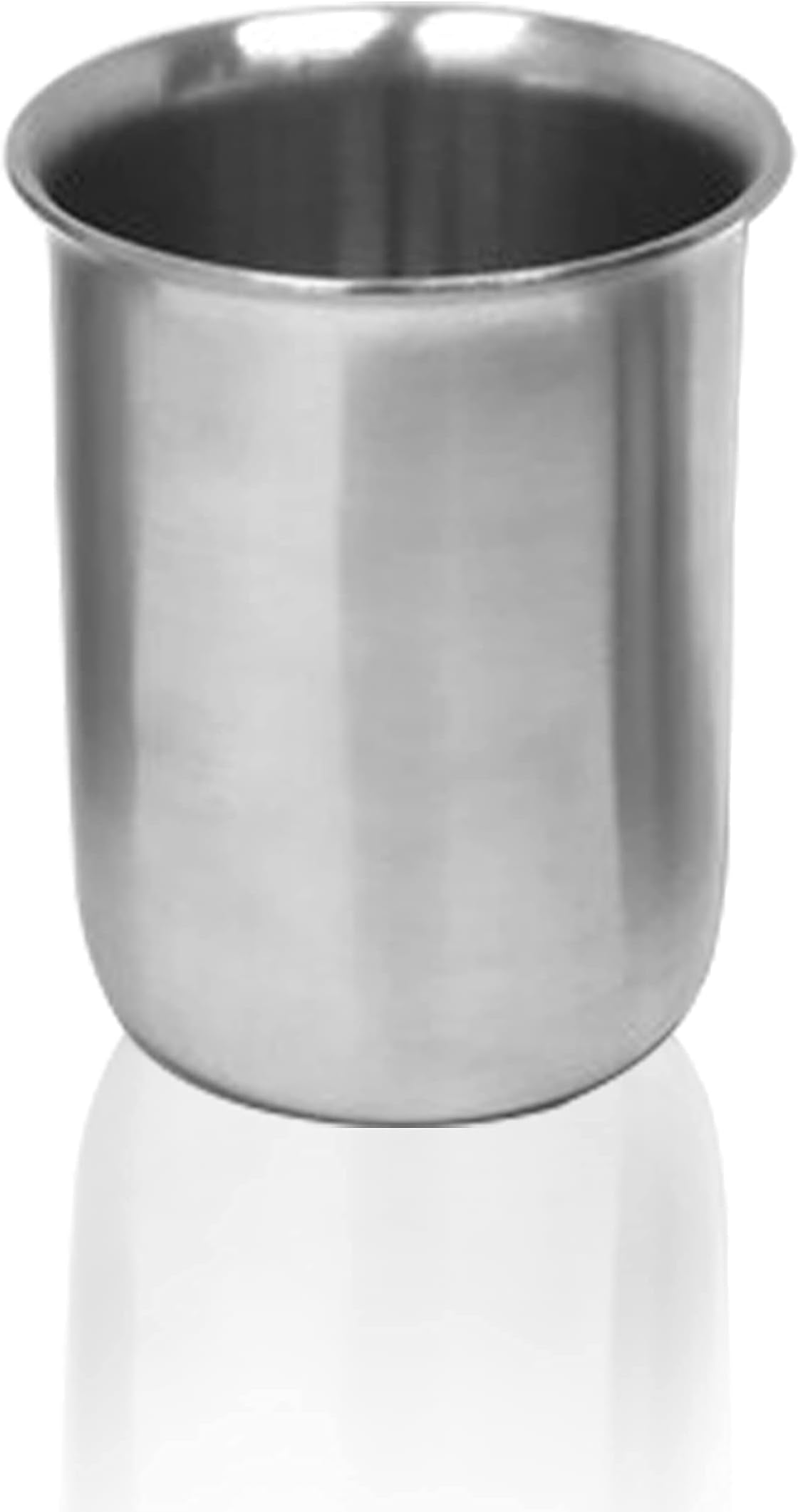 Stainless Steel Beaker with Rim - Low-Form Beakers for Science - Industrial-Grade Chemistry Lab Equipment, High Heat Tolerance - Scientific Laboratory Supplies for Liquids & Solids - 100ml