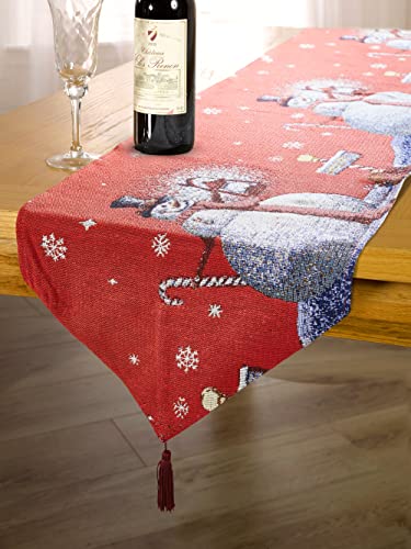 Emma Barclay Tapiz de Navidad - Camino de Mesa Decorativo de Navidad para Mesa pequeña, Mediana o Grande, 33 x 183 cm Cover