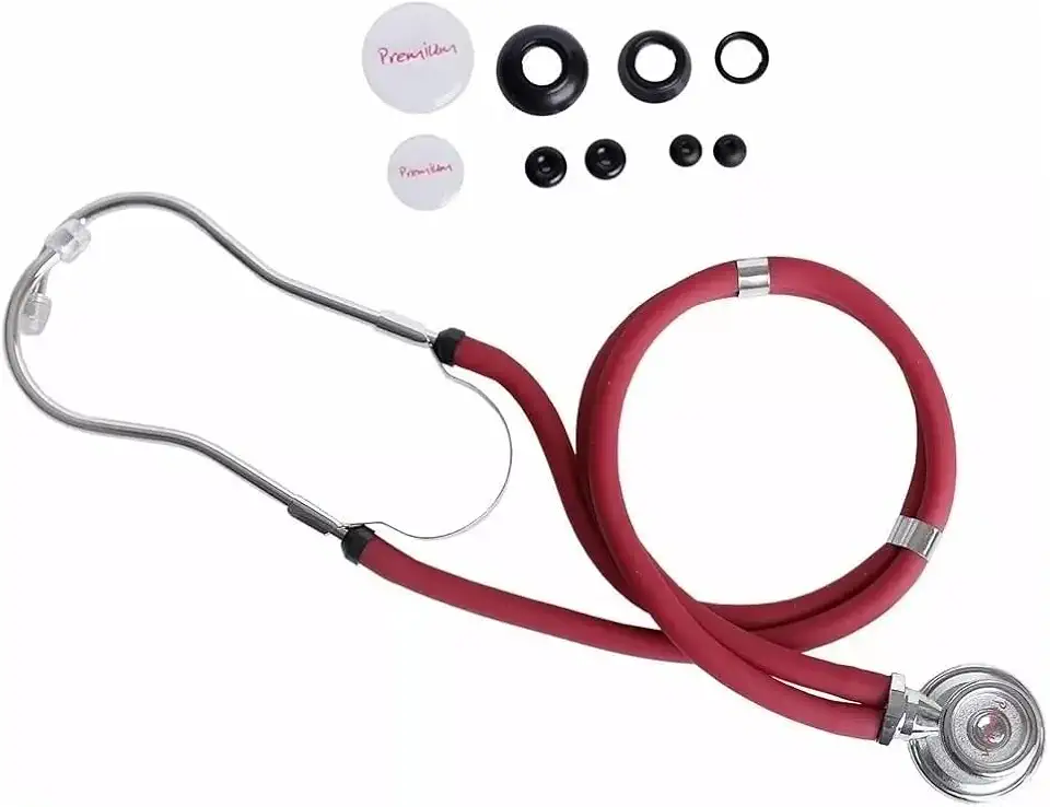 Estetoscópio Rappaport Profissional Para Médicos Enfermagem Estudantes Cor Vinho