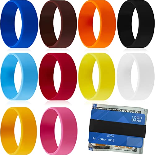 10 Pcs Colored Silicone Money Bands