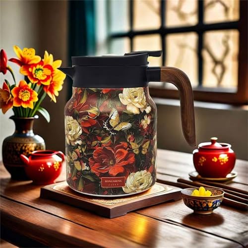 Hervidor de té aislado de 1000 ml con infusor térmico de acero 5