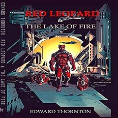 Diseño de la portada del título Red Leopard & the Lake of Fire