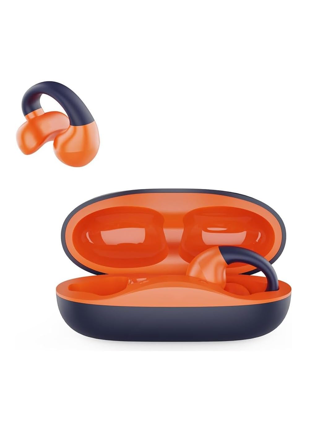 Haino Teko Germany OWS H1 Bluetooth Wireless Earphone with Mic for Iphone and Android Mobiles (blue)