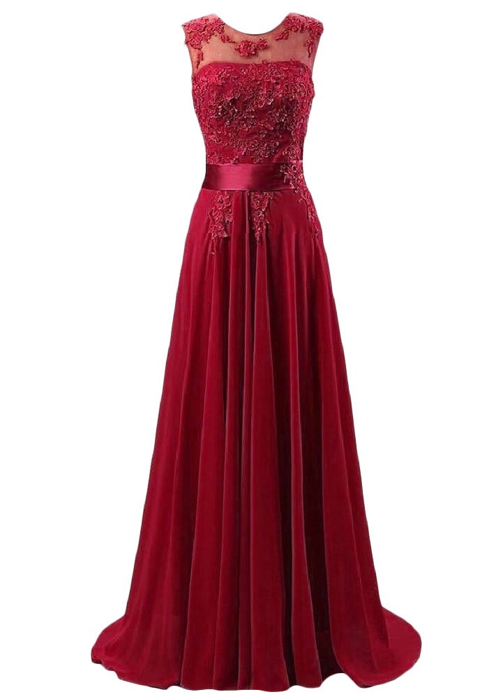 Spitze Applikationen Damen Kleid Abend Party Abschlussball