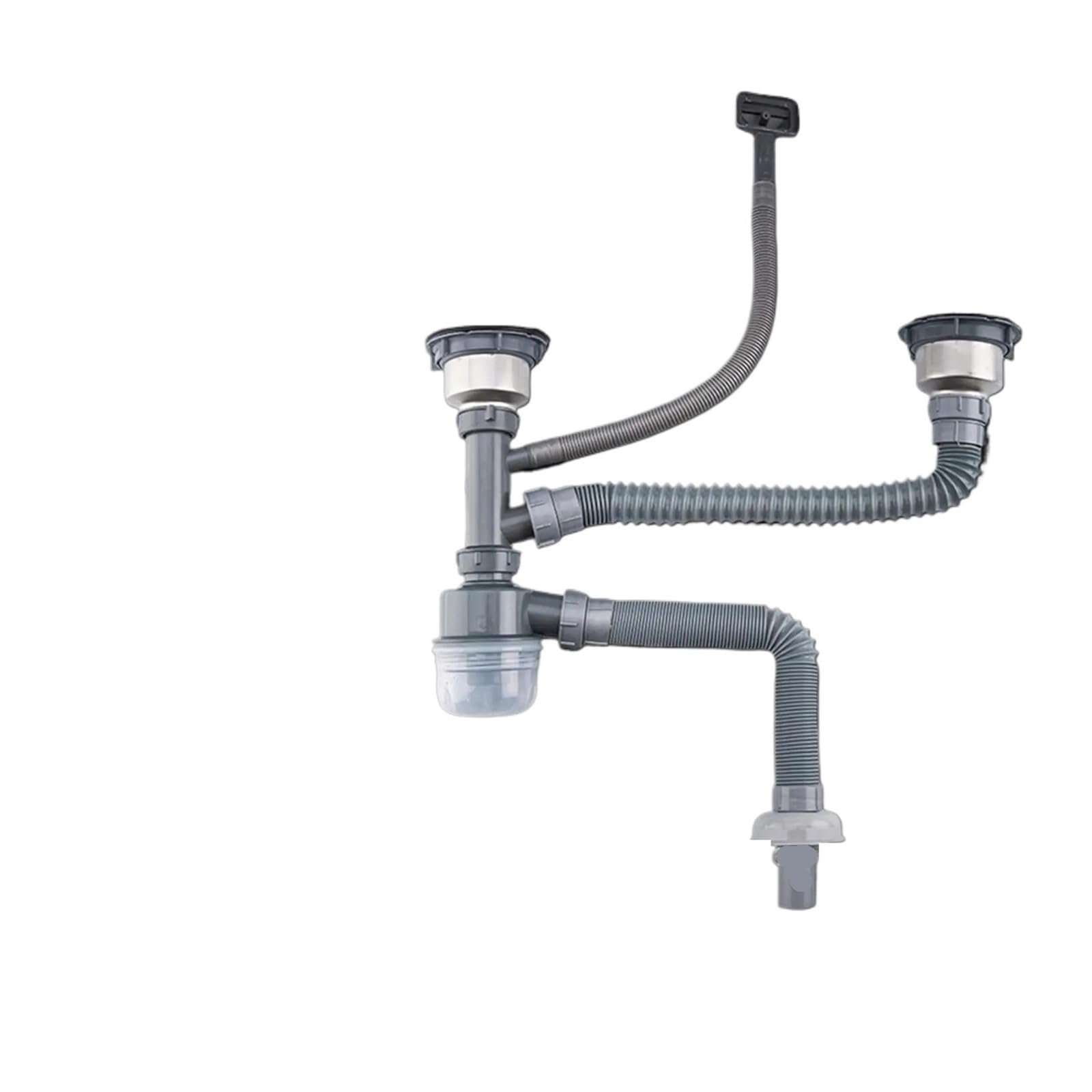 Qjzkwxalmp Double Headed Accessorie Sink Drain Hose Filter Double Kitchen