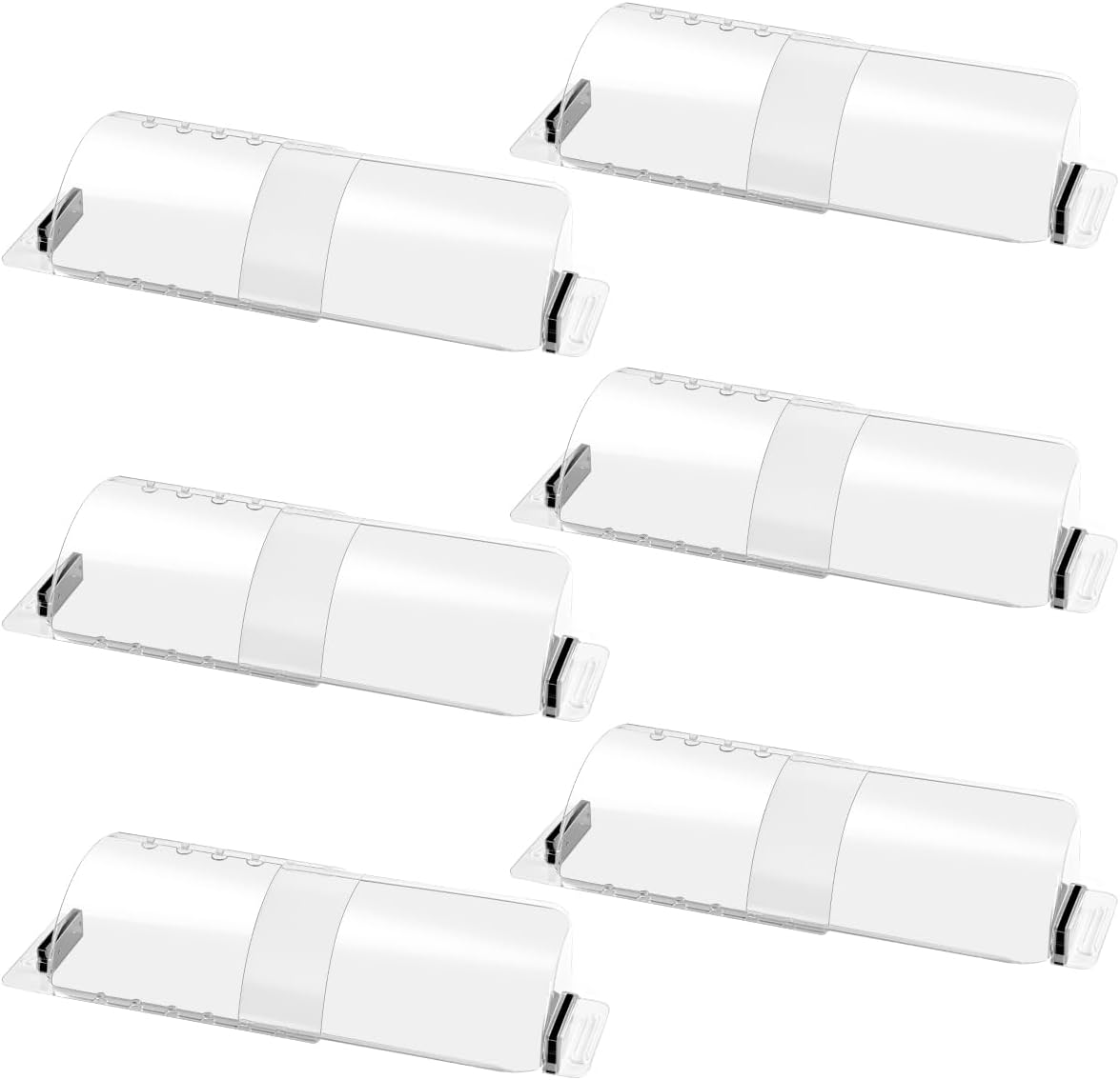 6-Pack Adjustable Air Vent Deflectors 8.5-15.5in Aerospace Plastic, 200% Stronger Magnets, Drop-Proof AC/Heat Vent Covers for Floor Ceiling Wall Registers