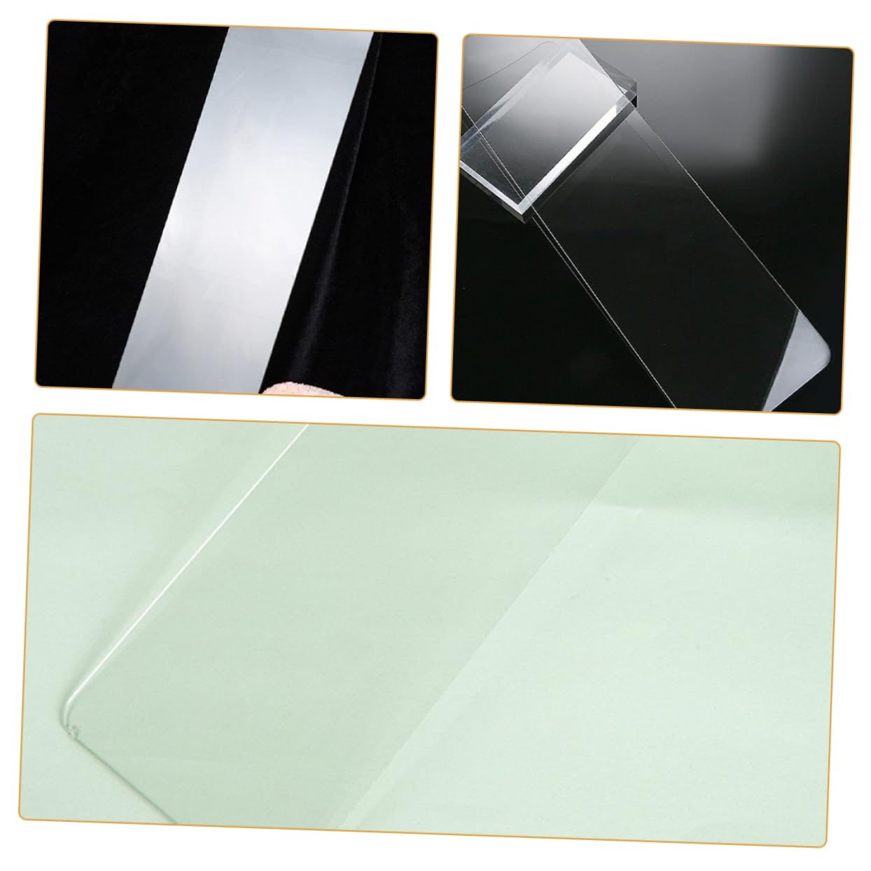 IMIKEYA Planche pour Balayage Cheveux Transparente en Pc, Outil Coiffure Facile à Utiliser, Gain de Temps pour Professionnels et Débutants en Mise en Lumière Capillaire