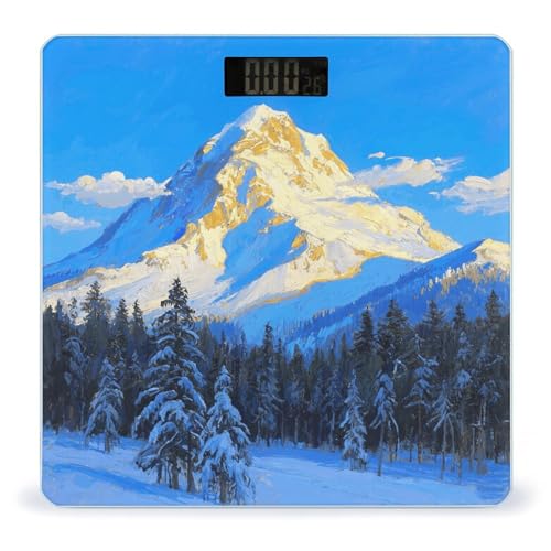 Báscula digital Snowy Mountain para peso corporal 400Lb miniatura 1