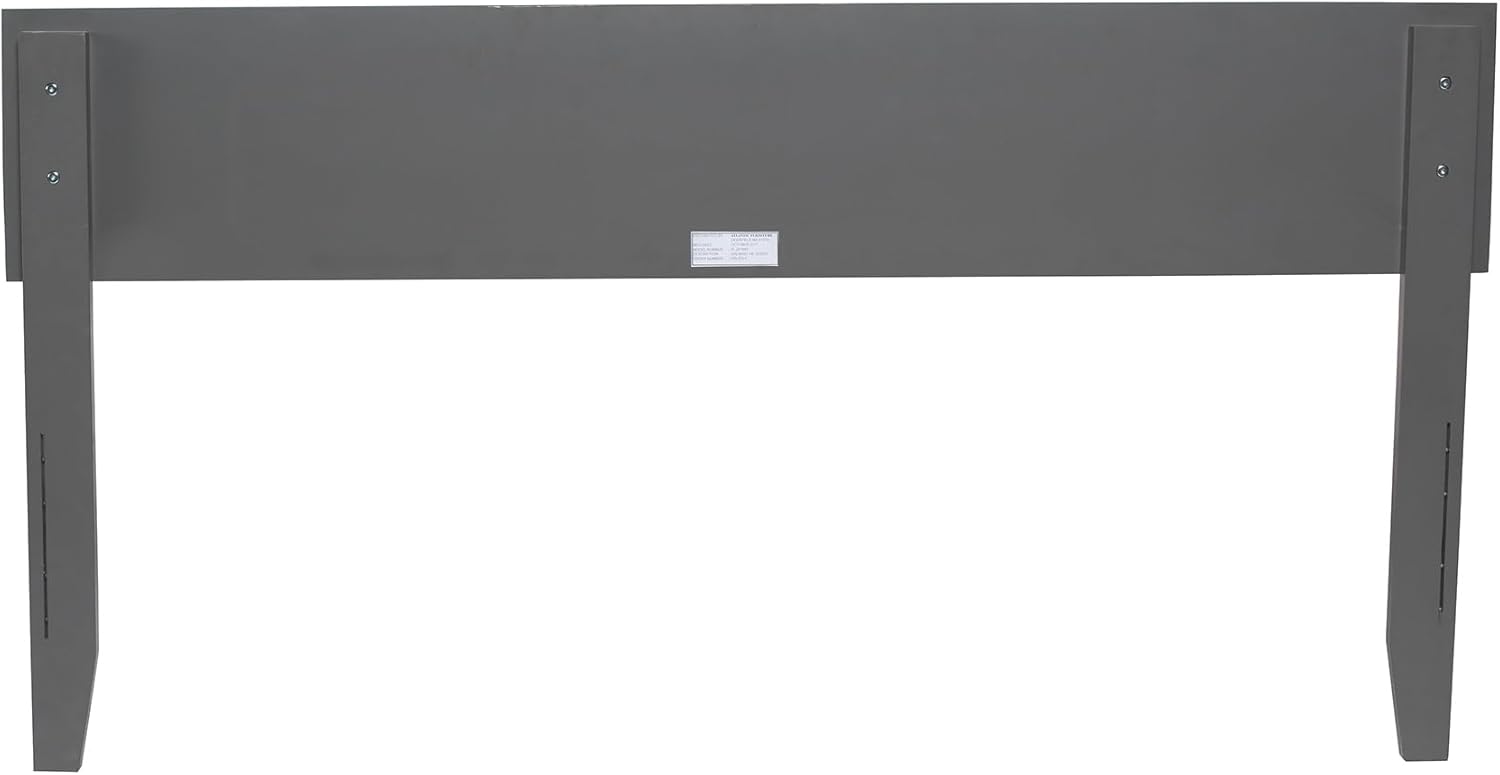 AFI, Orlando Full Adjustable Modern Solid Wood Panel Headboard, Grey