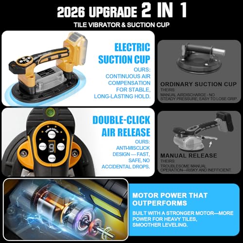 2 IN 1 Tile Vibration & Suction