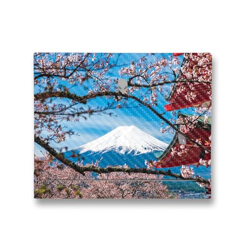 Image of MightySkins Carbon Fiber Skin Compatible with Alienware X14 R2 (2023) Full Wrap Kit - Overlooking Fuji | Protective, Durable Textured Carbon Fiber Finish | Easy to Apply | Made in The USA