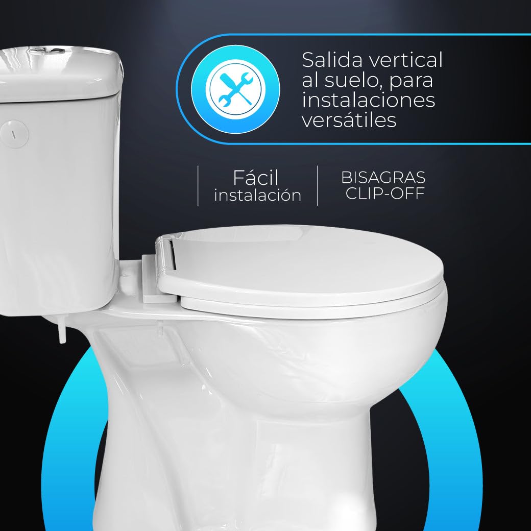 GADIR Inodoro Completo Salida Suelo Blanco