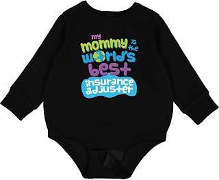 Insurance Adjuster Mommy for Son Daughter Baby Fleece Bodysuit