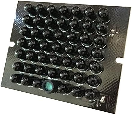 SCS Enterprises Total Invisible 940nM IR lamp Board with Light Sensor (48 Black LED Illuminator Array) 30ft Range, 120 deg, 12VDC