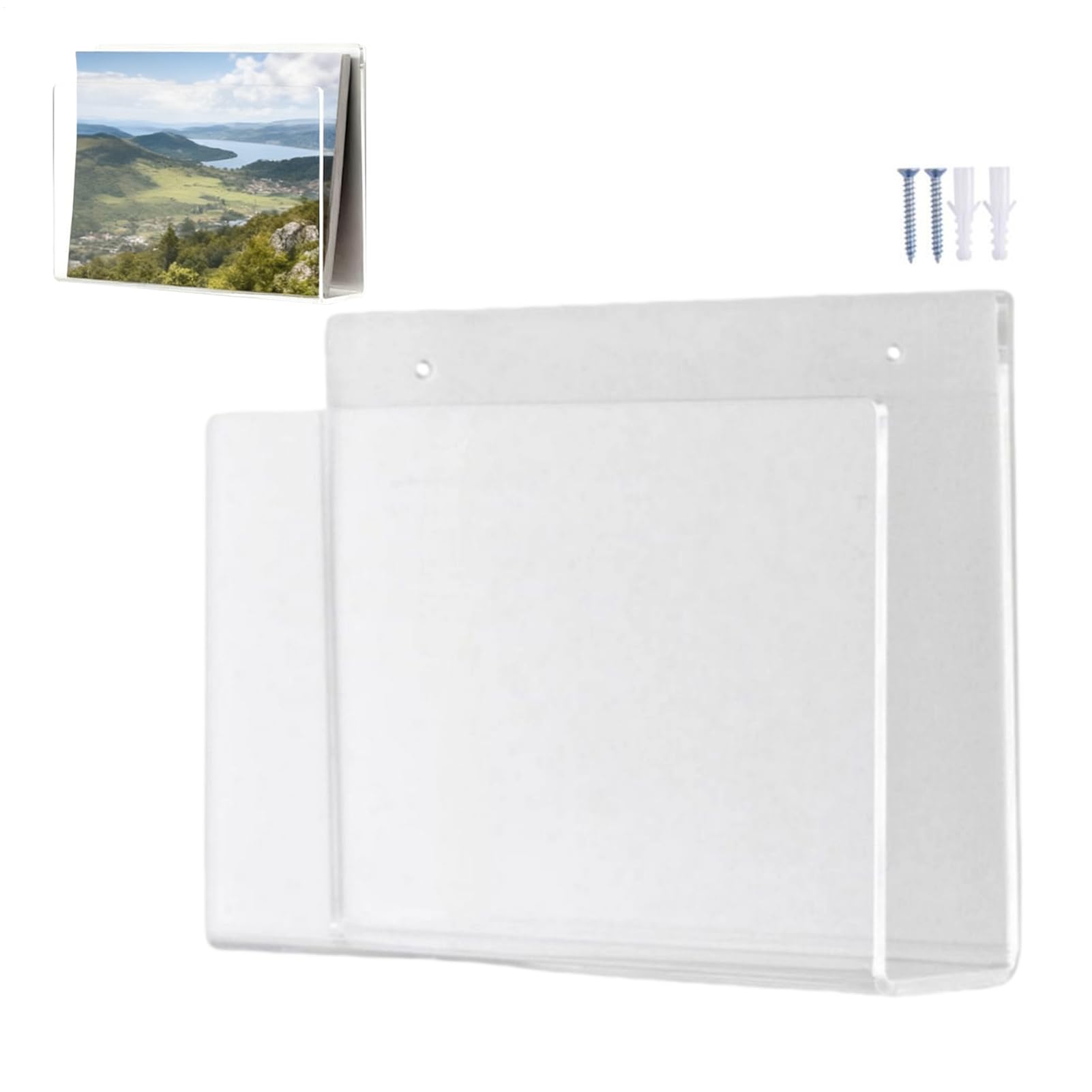 Étagère de rangement en acrylique pour trier les lettres et livres du salon