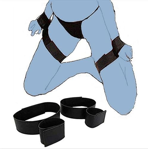 GAOLUWAN BDSM Sex Bondage Restraints Kit Toys Sex Ties Thigh Hand Leg Cuffs Ankle and Wrist Restraints Bed Straps Fuzzy Hand Cuff Set for Adult Play Sex Things for Adults Couples Kinky Sweater