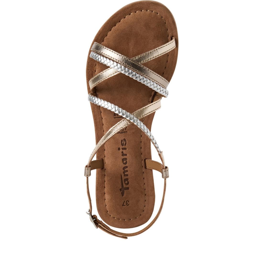Tamaris sandale femme cuir plate
