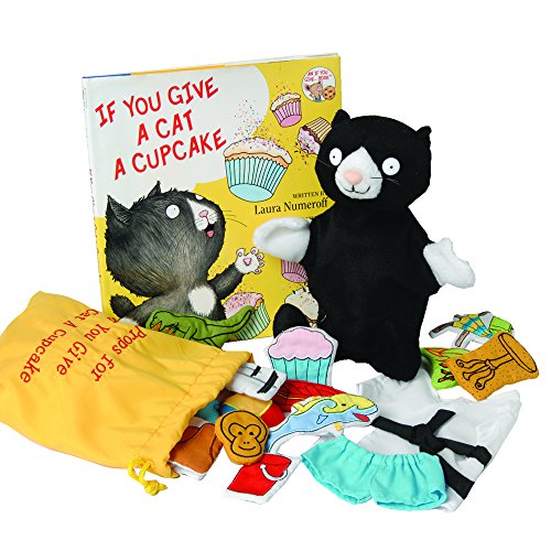 Constructive PlaythingsIf You Give a Cat a Cupcake 17 pc. Puppet and Props Set with Hardcover Book for Ages 2 Years and Up Constructive Playthings"If You Give a Cat a Cupcake" 17 pc. Puppet and Props Set with Hardcover Book for Ages 2 Years and Up