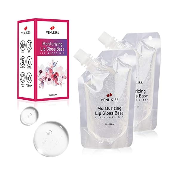 Lip-Gloss-BaseClear-Versagel-Base-for-DIY-Lip-Gloss-Moisturizing-Non-Sticky-Vegan-Organic-100ml2-pack-lip-gloss-supplies Lip Gloss Base,Clear Versagel Base for DIY Lip Gloss, Moisturizing, Non-Sticky, Vegan, Organic(100ml*2 pack), lip gloss supplies