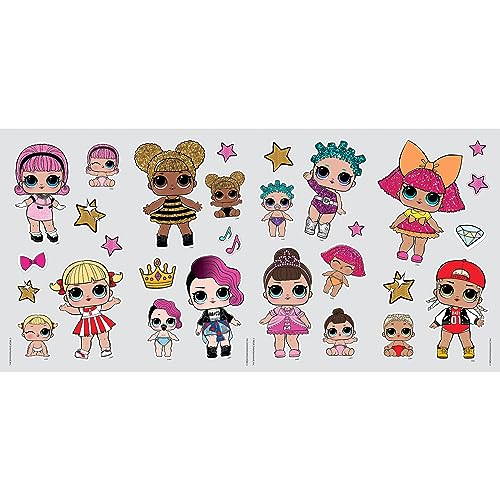 L.O.L. Surprise! RoomMates RMK3888SCS Peel and Stick Wall Decals