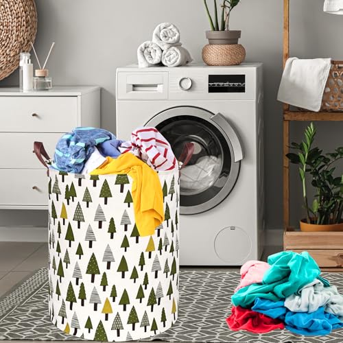 Image of MAIZMZ Girls Storage Basket Laundry Hamper Gifts Organizer Bins Toy Box Laundry Basket Large Canvas Collapsible Chest for Home /Dorm /Kitchen /Pet /Office /Closet /Shelf /