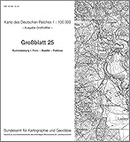  Rummelsburg in Pommern - Bublitz - Pollnow: Karte des Deutschen Reiches 1:100.000 Großblatt 25 (Karte des Deutschen Reiches. Grossblätter / 1:100000. ... ehemaligen Reichsamtes für Landesaufnahme)