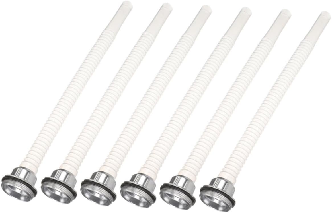 6pcs Oil Drain Line Hose Flexible Nozzles for Easy Refueling Spouts for Gasoline and Containers Spouts Filter Screens Compatible