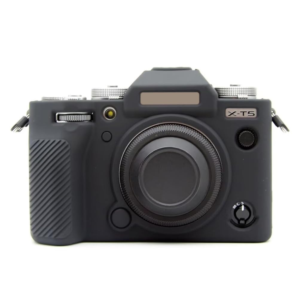 Yedidya Camera Case for FUJIFILM X-T5 Soft Silicone Protective Case(Black)-image-14