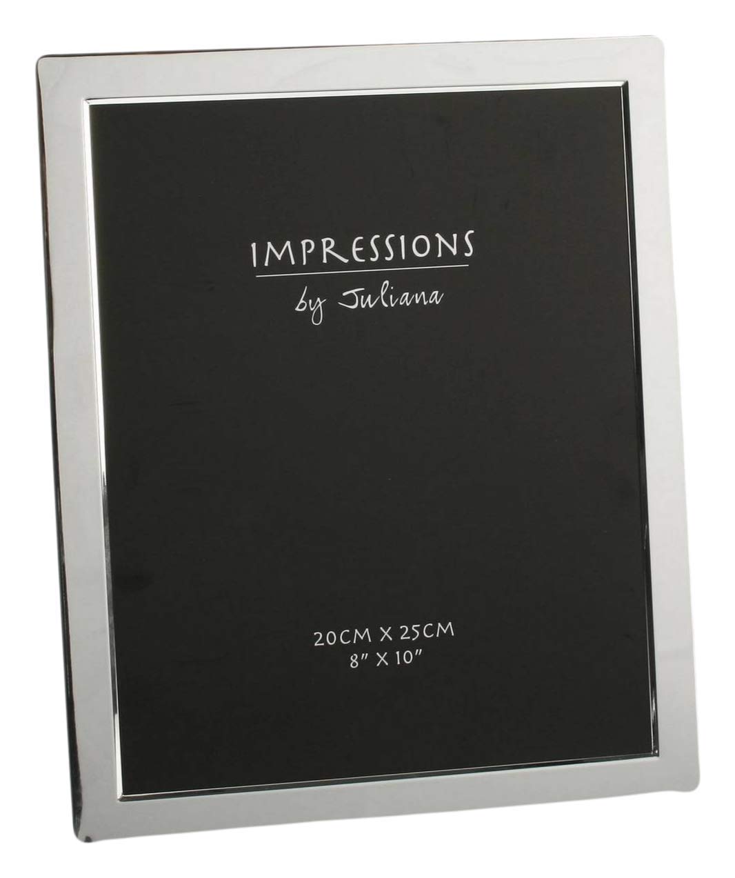 Juliana Unisex Silver Impressions Plated Flat Edge Photo Frame 8X10