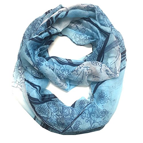Premium Soft Scattered Sheer Infinity Scarf