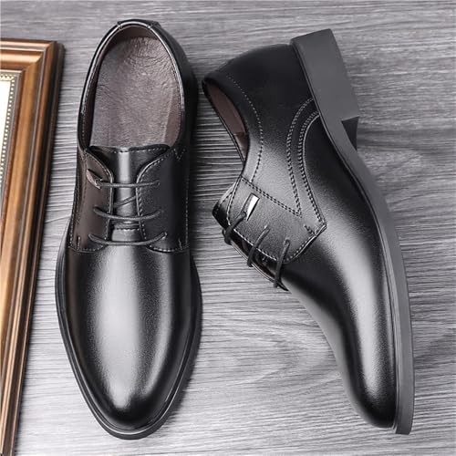 Men's Arrival Extra Large Size Genuine Leather British Style Business Dress Shoes Lace Up Elevator Spring Autumn3