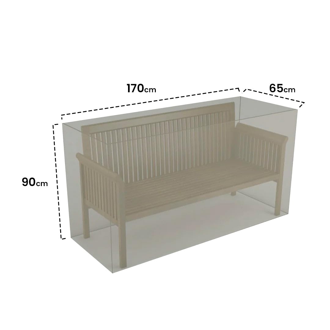 Nortene | Funda Protectora Banco Exterior | Impermeable | Anti-UV | 170x65x90 cm