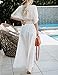 Bsubseach Beach Coverup Women Bathing Suit Tie Front Long Coverups Lace Kimonos Sexy Swimsuit Resort Wear Vacation Essentials White