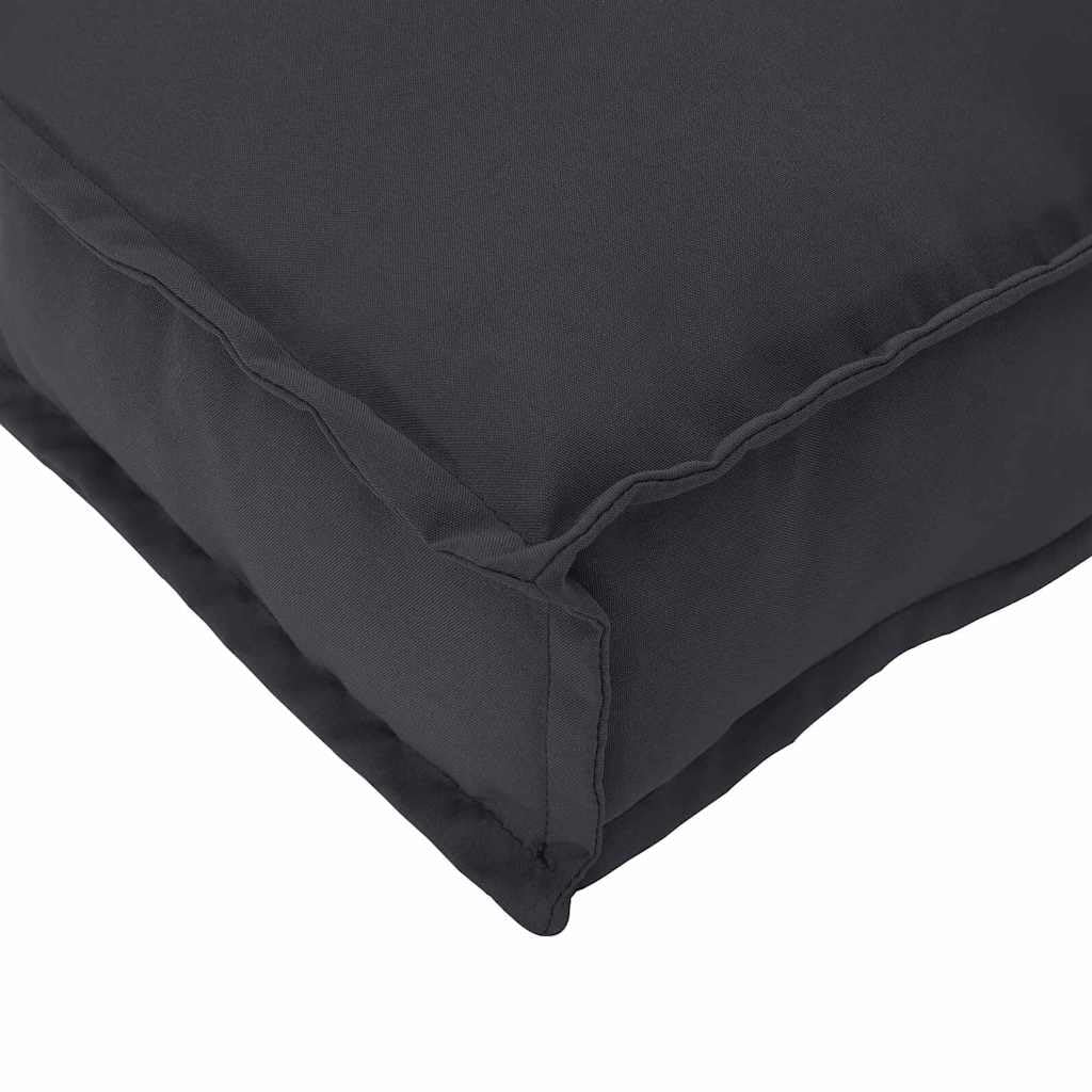 Sitzkissen Outdoor 80x80 cm Schwarz – Bequemes Palettenkissen aus Robustem Oxford-Stoff – Quadratisches Loungekissen Wasserabweisend für Garten, Terrasse und Wohnbereich