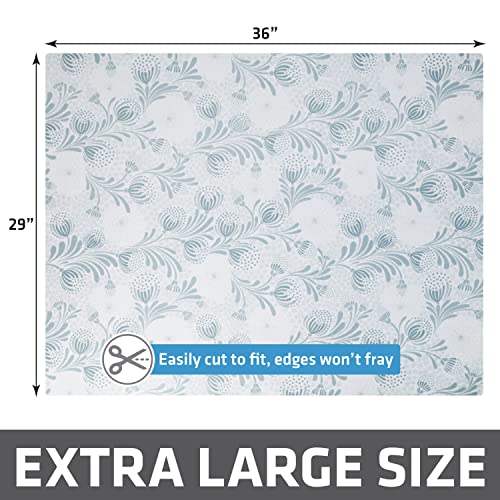 Image of Drymate Cat Litter Box Mat, Litter Trapping Mat, Waterproof, Urine-Proof, Absorbent, Machine Washable, Soft on Paws, Contains Mess, Protects Floors, Kitten Supplies, Light Blue, 29x36 XL