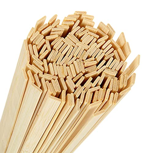 SENENQU 300pcs Crafting Bamboo Sticks, 40cm Flat Wooden Strips for Craft, Natural Long Bamboo Strips for DIY Craft Projects – 400 x 9 x 2mm
