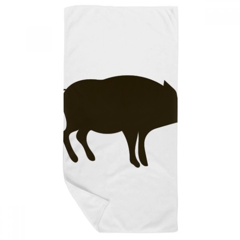 Serviette douce sanglier noir pour un bain relaxant et ludique en famille