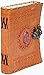 TUZECH Leather Journal for Men and Women Leather Diary to Write Poems,Sketchbook, Record Keeping Notebook Personal Memoir with C- Lock Unlined (7 Inches) (Orange)