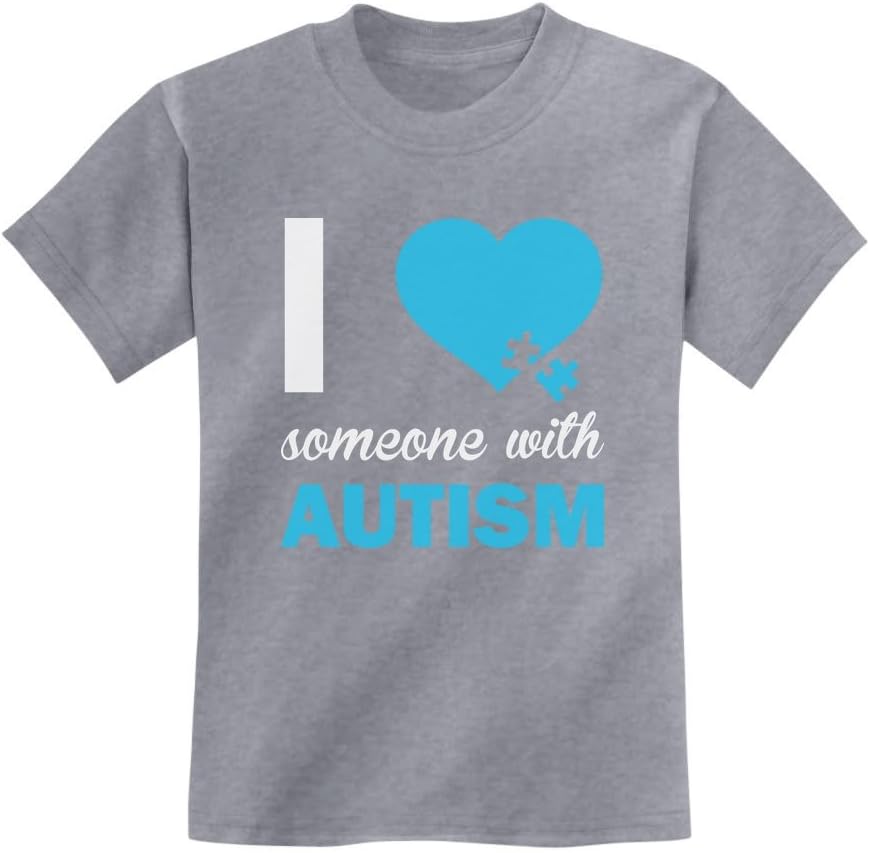 Tstars Autism Awareness Shirt I Love Someone With Autism Kids T-Shirt