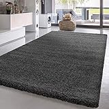 Fußbodenheizung geeignet Paco Home Shaggy Hochflor Langflor Teppich Sky Einfarbig in Beige, Grösse:70x140 cm